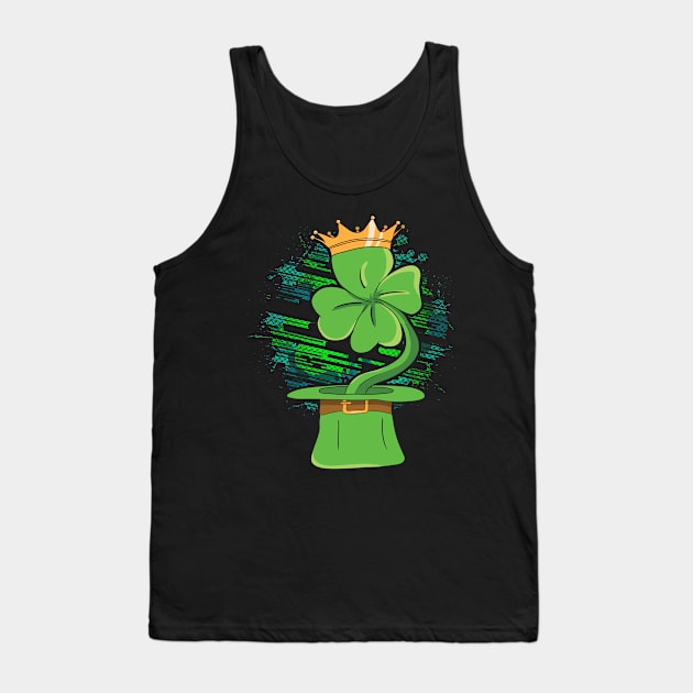 Shamrock St Patricks Day Tank Top by PixelArt